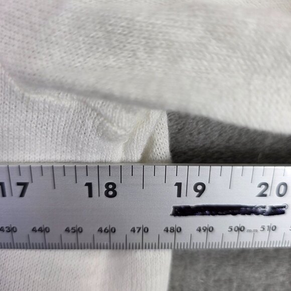 Womens Talbots White Open Front Long Cardigan Sweater Pockets Cashmere Blend S - Picture 4 of 6